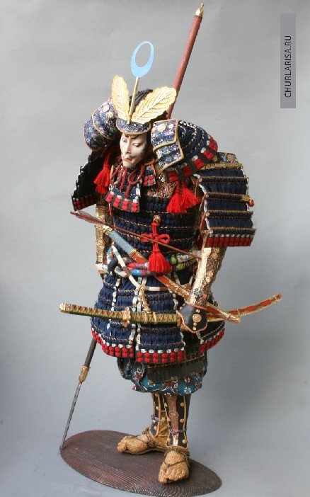 «Раненый самурай», высота 82, кукла самурай  Ларисы Чуркиной.